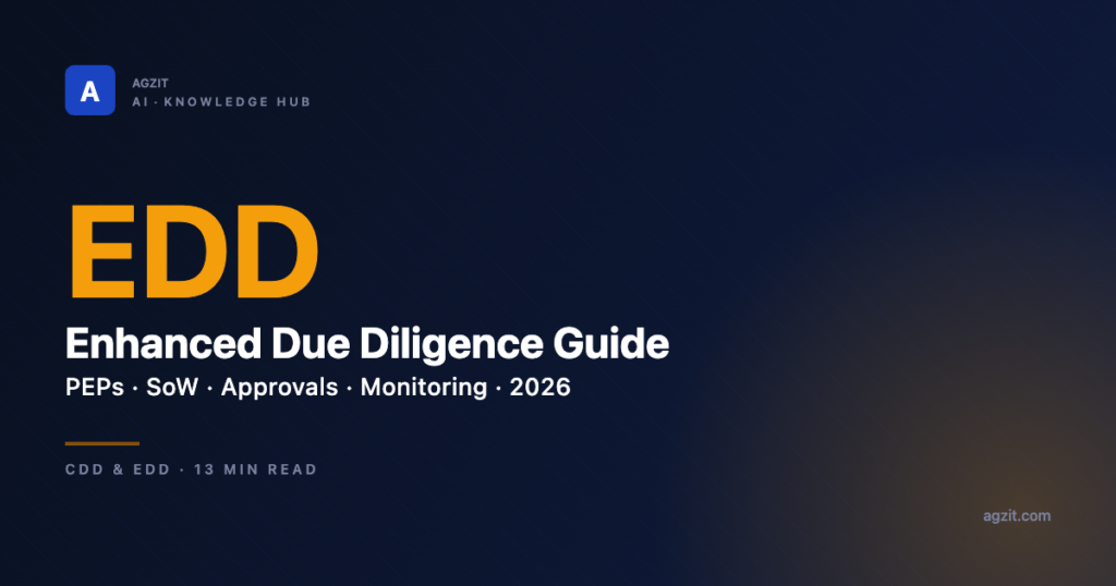 Enhanced Due Diligence (EDD) Guide: Complete 2026 Playbook - AGZIT AI